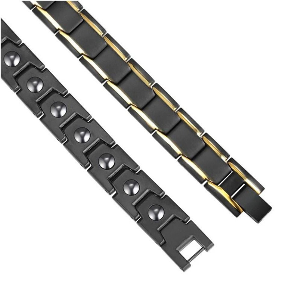 Men Magnetic Stainless Steel Bracelet For Casual Wear And Wellness Support 3