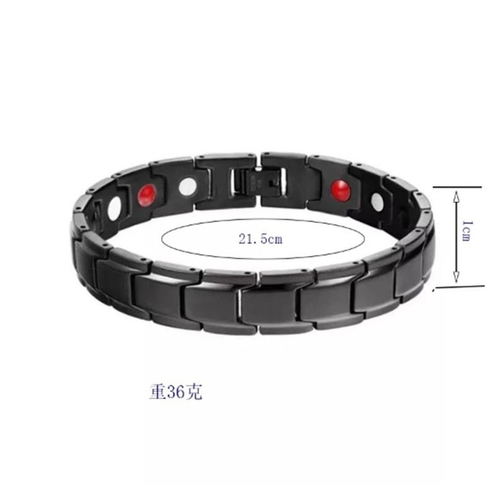Men Magnetic Stainless Steel Bracelet For Casual Wear And Wellness Support 5