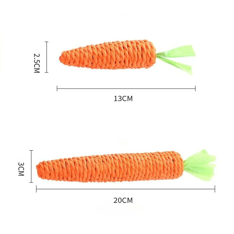 Interactive Carrot Squeak Toy For Cats And Dogs 2