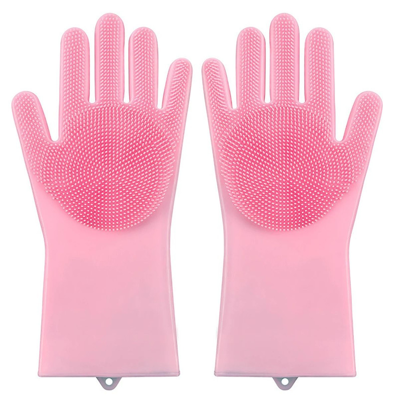 Silicone Pet Grooming And Bathing Gloves For Hair Removal And Cleaning 10