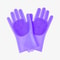 Silicone Pet Grooming And Bathing Gloves For Hair Removal And Cleaning 4