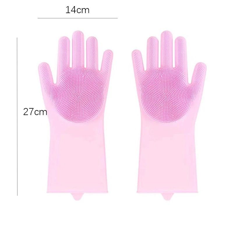 Silicone Pet Grooming And Bathing Gloves For Hair Removal And Cleaning 5