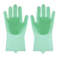 Silicone Pet Grooming And Bathing Gloves For Hair Removal And Cleaning 8
