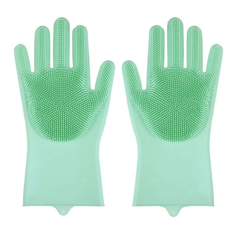 Silicone Pet Grooming And Bathing Gloves For Hair Removal And Cleaning 8