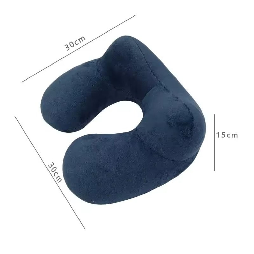 U Shaped Inflatable Travel Pillow Portable Air Neck Support Cushion 5