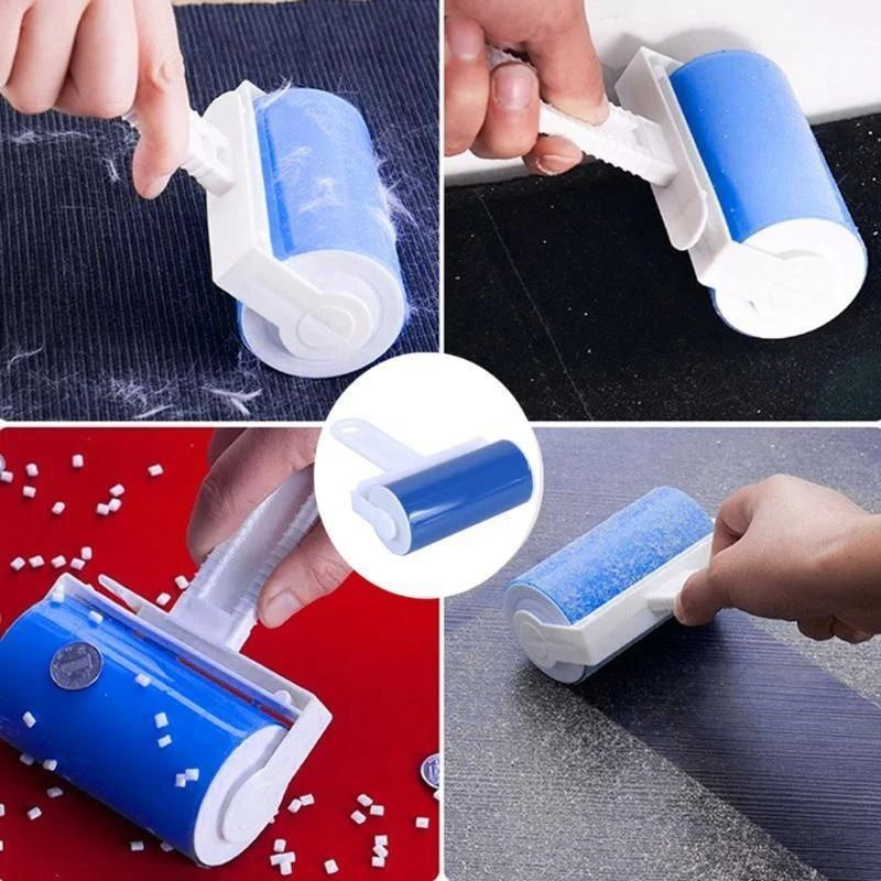 Drum Roll Sticky Hair Remover Portable Reusable Cleaning Brush 1