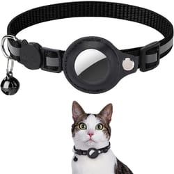 cat airtag holder collar breakaway reflective adjustable kitten collar