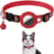Cat AirTag Holder Collar Breakaway Reflective Adjustable Kitten Collar 9