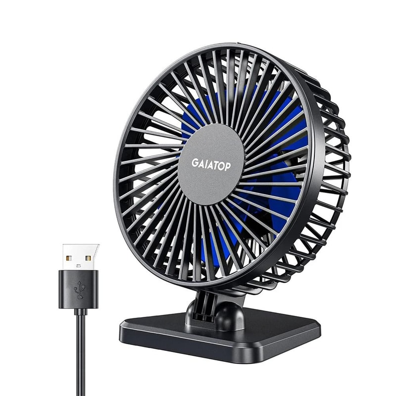 GAIATOP Mini USB Desktop Fan Portable Quiet Cooling Fan With Three Speed Adjustment 9