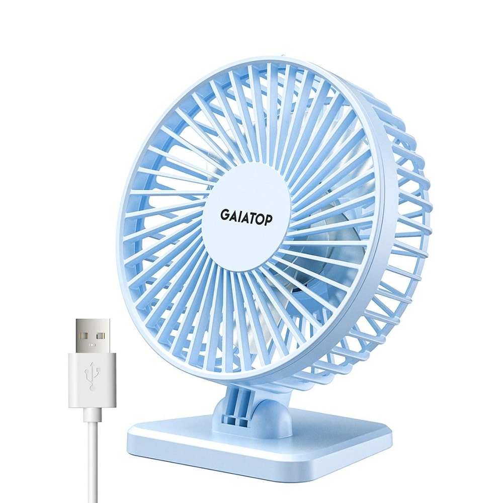 GAIATOP Mini USB Desktop Fan Portable Quiet Cooling Fan With Three Speed Adjustment 6