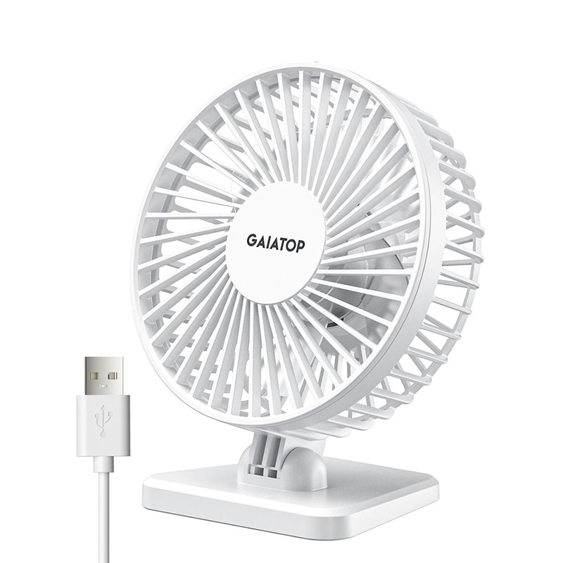 GAIATOP Mini USB Desktop Fan Portable Quiet Cooling Fan With Three Speed Adjustment 7