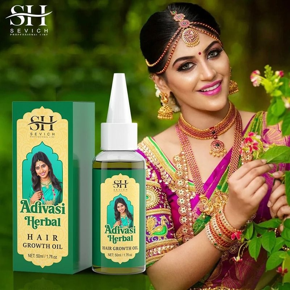 Ayurvedic Hair Growth Oil Organic Adivasi Hair Regrowth And Thickening Serum 5