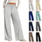Womens Summer Tie Strap Wide Leg Jumpsuit Stretchy Casual Loose Pants 0