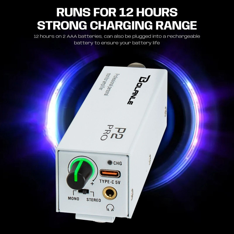 Bolanle P2 IEM USB C Pro Ultra Compact In Ear Monitor Amplifier 1