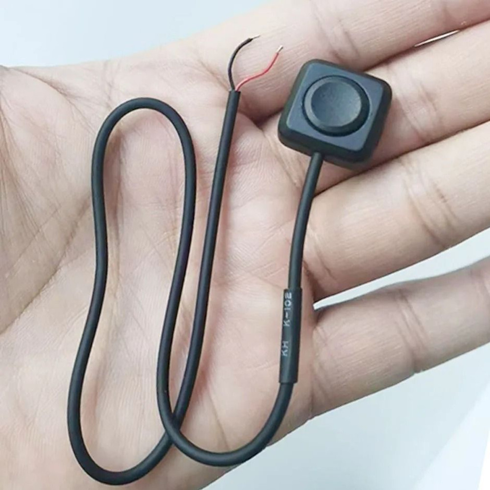 Momentary Push Button On Off Switch Black Plastic Surface Mount 0