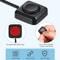 Momentary Push Button On Off Switch Black Plastic Surface Mount 3