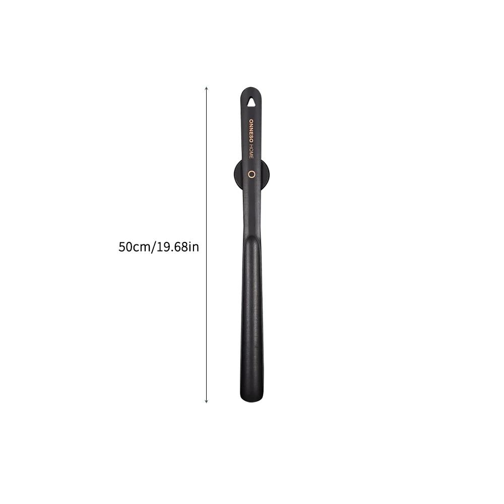 Black Lacquered Long Beech Wood Shoehorn With Magnetic Handle 6