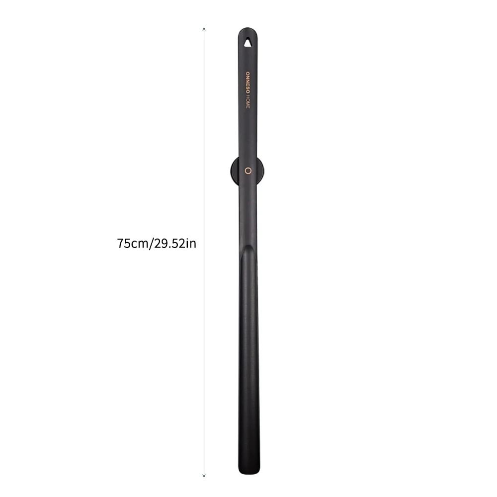 Black Lacquered Long Beech Wood Shoehorn With Magnetic Handle 7