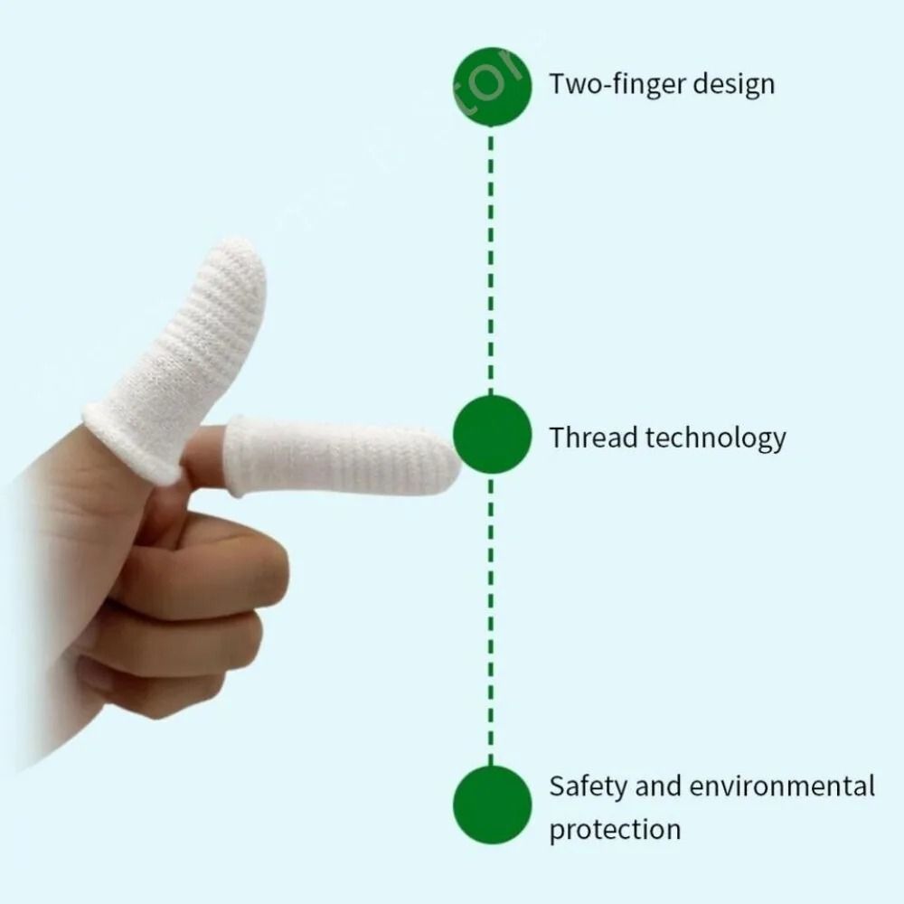 Pet Finger Toothbrush Two Finger Brushing Cots For Oral Care 4