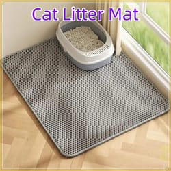 premium large cat litter mat waterproof double layer litter trapper