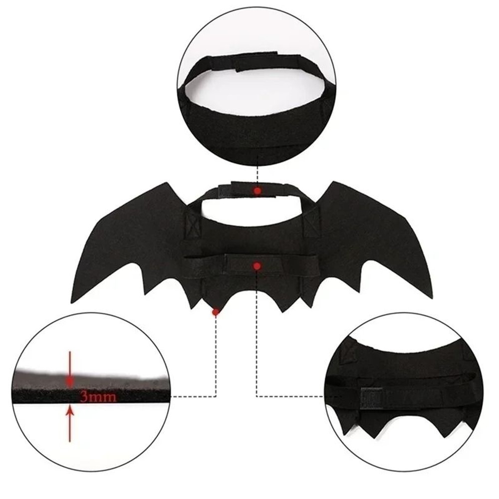 Cute Pet Bat Wings Costume For Cats And Dogs 6