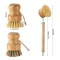 Bamboo Kitchen Cleaning Brush Natural Dish Scrubber Set 1
