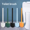 Wall Hanging Toilet Brush With Holder Long Handled Silicone Cleaning Brush 5