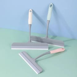 shower window squeegee for bathroom doors and glass cleaning