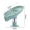 Leaf Shape Drain Soap Holder Suction Cup Soap Box Drying Rack 5