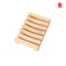 Natural Wooden Bath Soap Holder Mildew Resistant Drain Tray 8