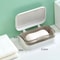 Bathroom Soap Dish With Lid Plastic Portable Soap Box Travel Storage Container 7