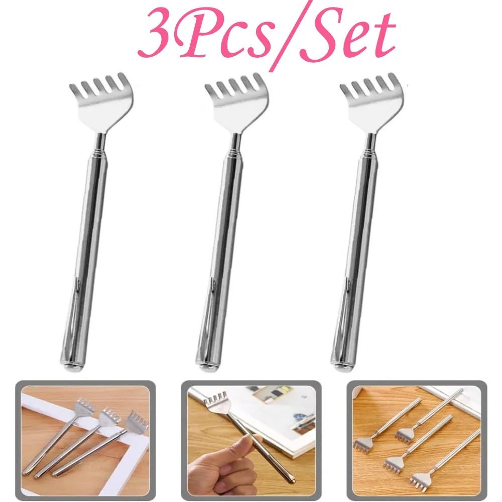 Telescopic Stainless Steel Back Scratcher Extendable Portable Arm And Back Itch Relief Tool For Men 10