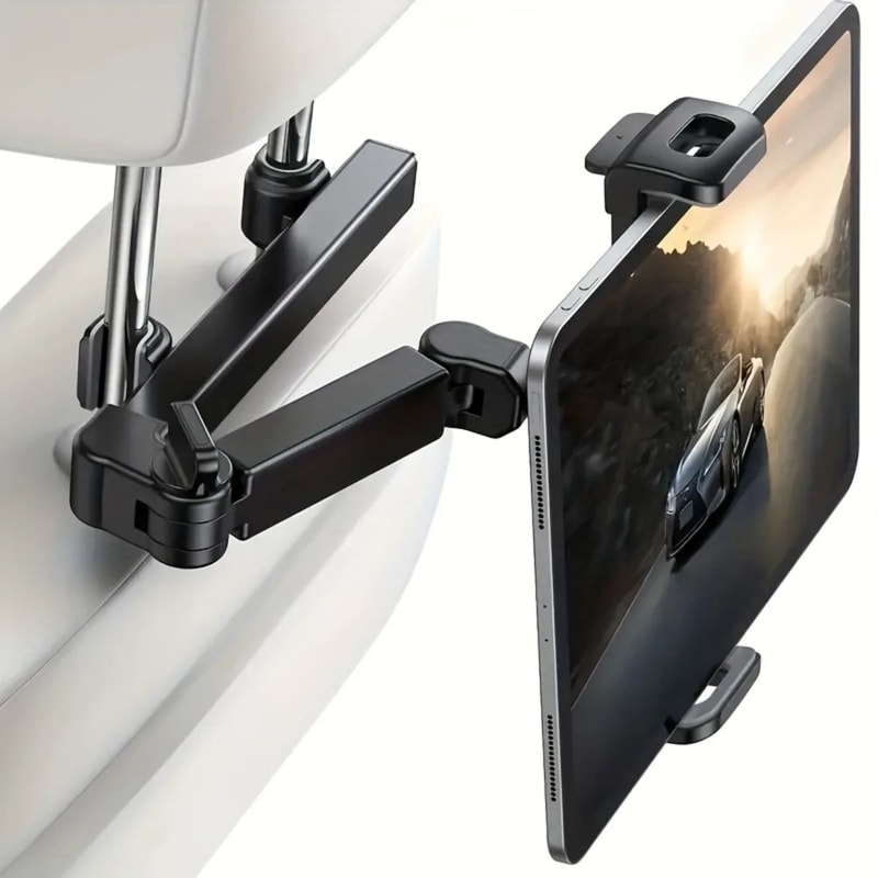 Car Headrest Tablet Holder With Adjustable Mount For Phones And Tablets 0