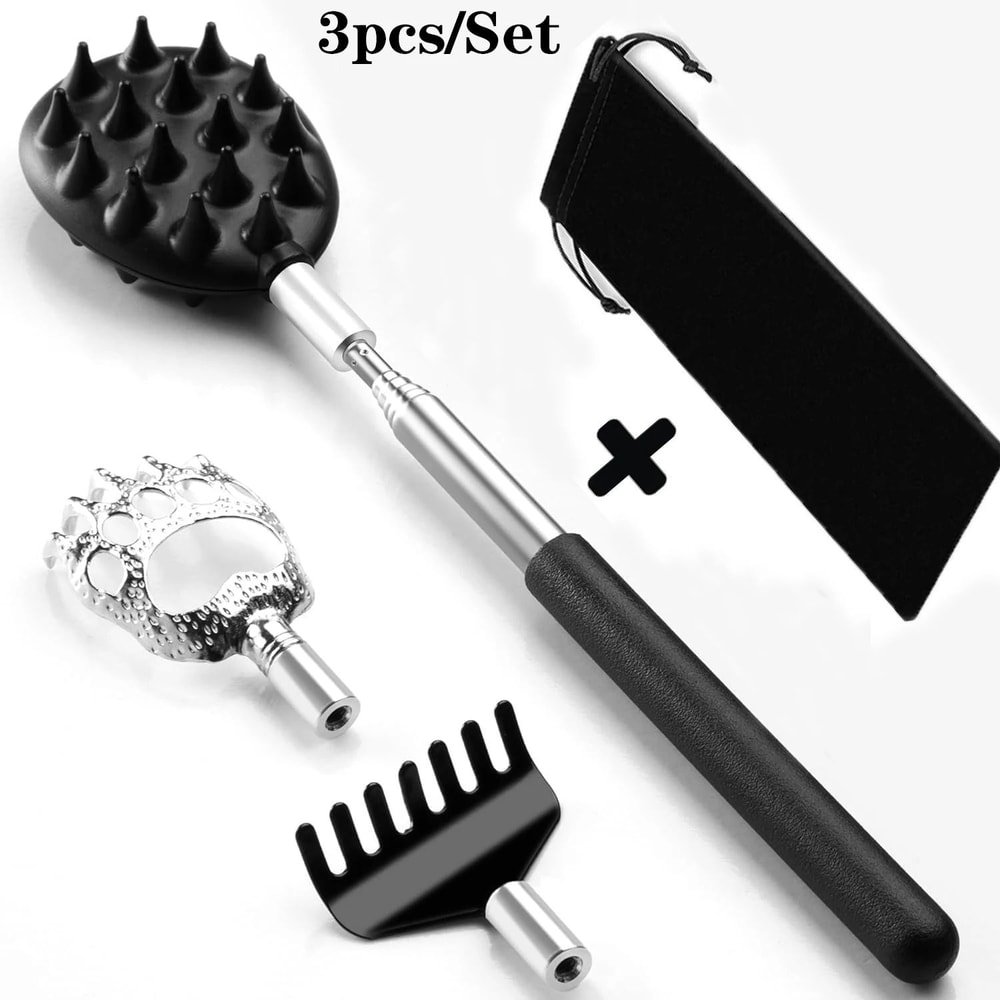 Extendable Cactus Back Scratcher With Adjustable Handle And Durable PVC Spiked Head 8