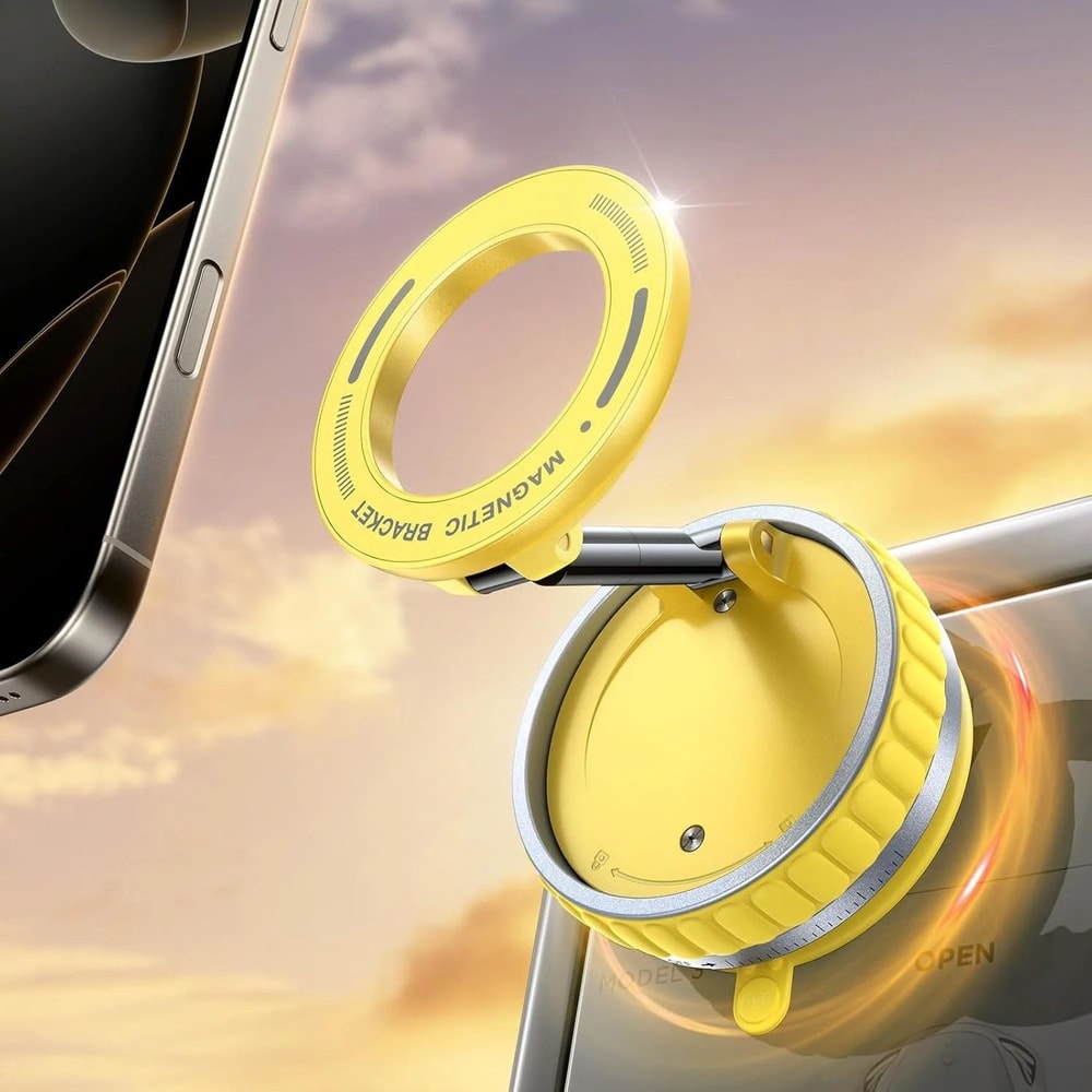 Vacuum Magnetic Phone Holder With Adjustable Foldable Magsafe Suction Design 9