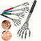 Adjustable Stainless Steel Back Scratcher With Retractable Claw For Itch Relief 0