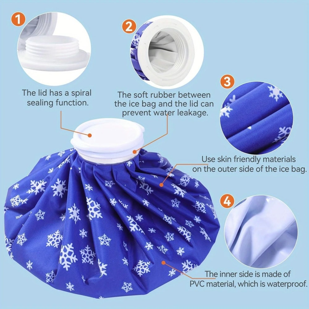 Reusable Ice Bag Set For Pain Relief Cotton Cold And Heat Pack In Three Sizes 4