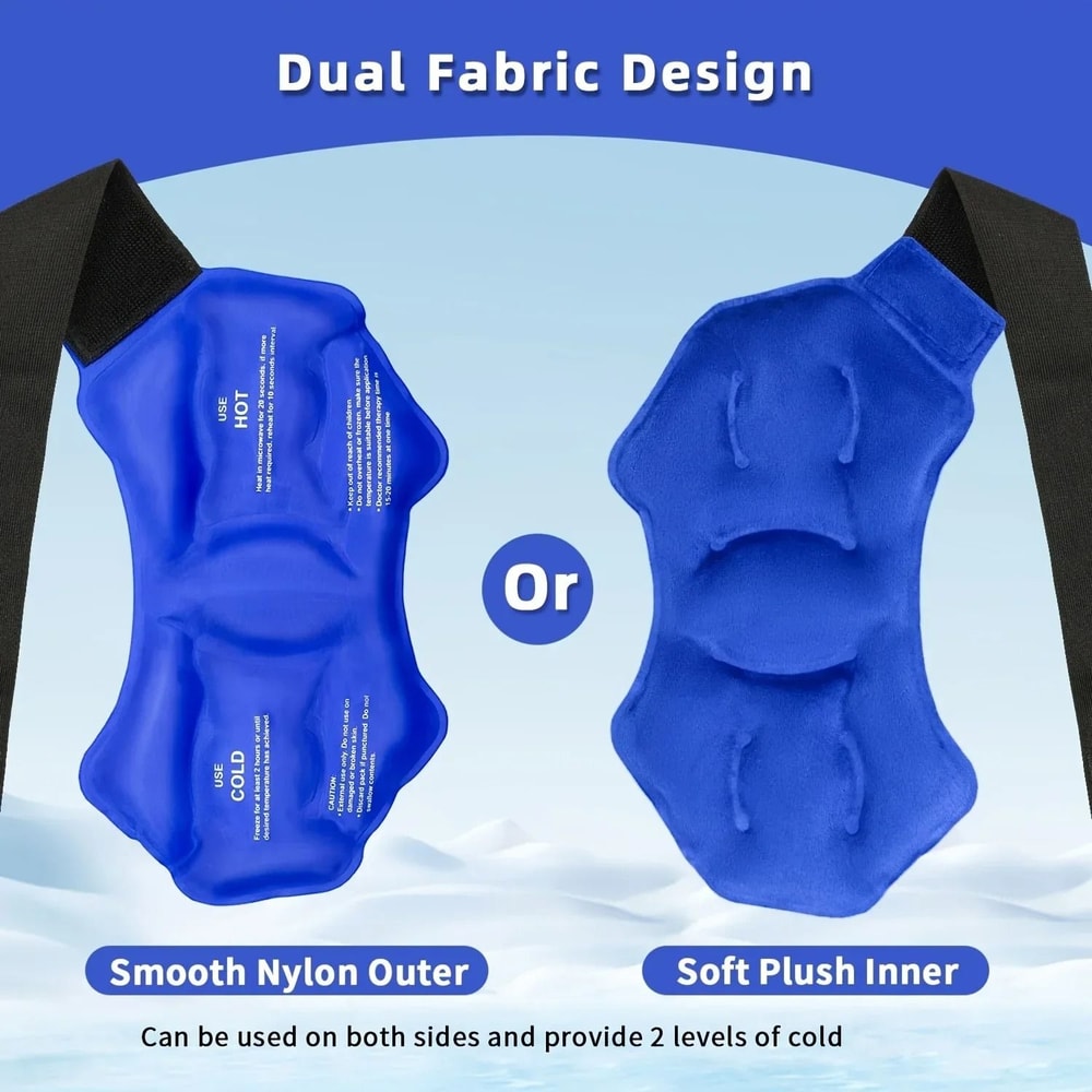 Reusable Ankle Ice Pack Wrap For Hot And Cold Therapy With Adjustable Strap For Pain Relief And Inj 2