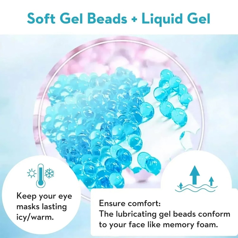 Gel Bead Hot And Cold Eye Mask For Puffiness Dark Circles And Relaxation 3