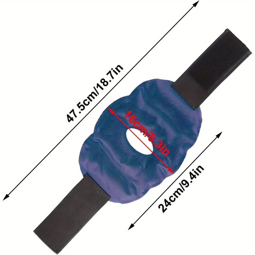 Reusable Gel Knee Ice Pack Wrap For Hot And Cold Therapy With Adjustable Strap 1