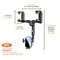 360 Degree Adjustable Car Rearview Mirror Phone Holder With Retractable Clamp Design 1