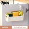 Non Perforated Cabinet Door Storage Rack For Kitchen Organization 10