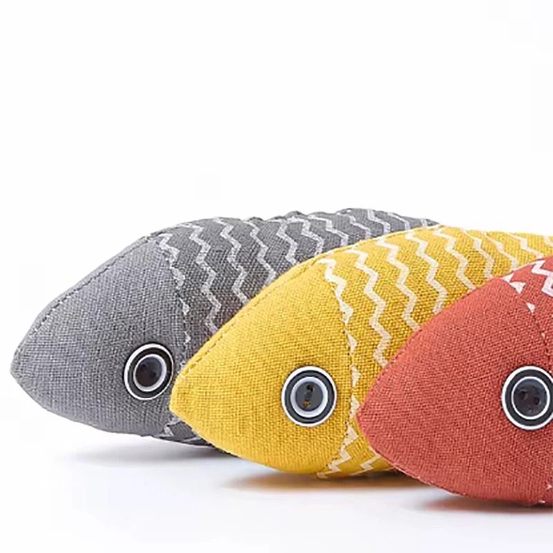 Cat Toy Simulation Fish With Mint Tear Resistant Chew Pillow For Active Indoor Cats 4