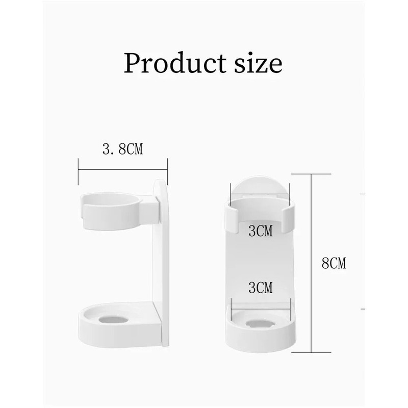 Non Slip Wall Mounted Traceless Toothbrush Stand Holder Adjustable Space Saving Bathroom Toothbrush 5