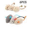 Simulated Plush Mouse Cat Toy Set Durable Scratch Resistant Cat Play Toy 6