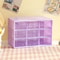 Desktop 9 Grid Storage Box Organizer With Transparent Drawers For Desk And Home 9