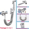 Bathroom Handheld Toilet Spray Set With Double Outlet Corner Valve 26
