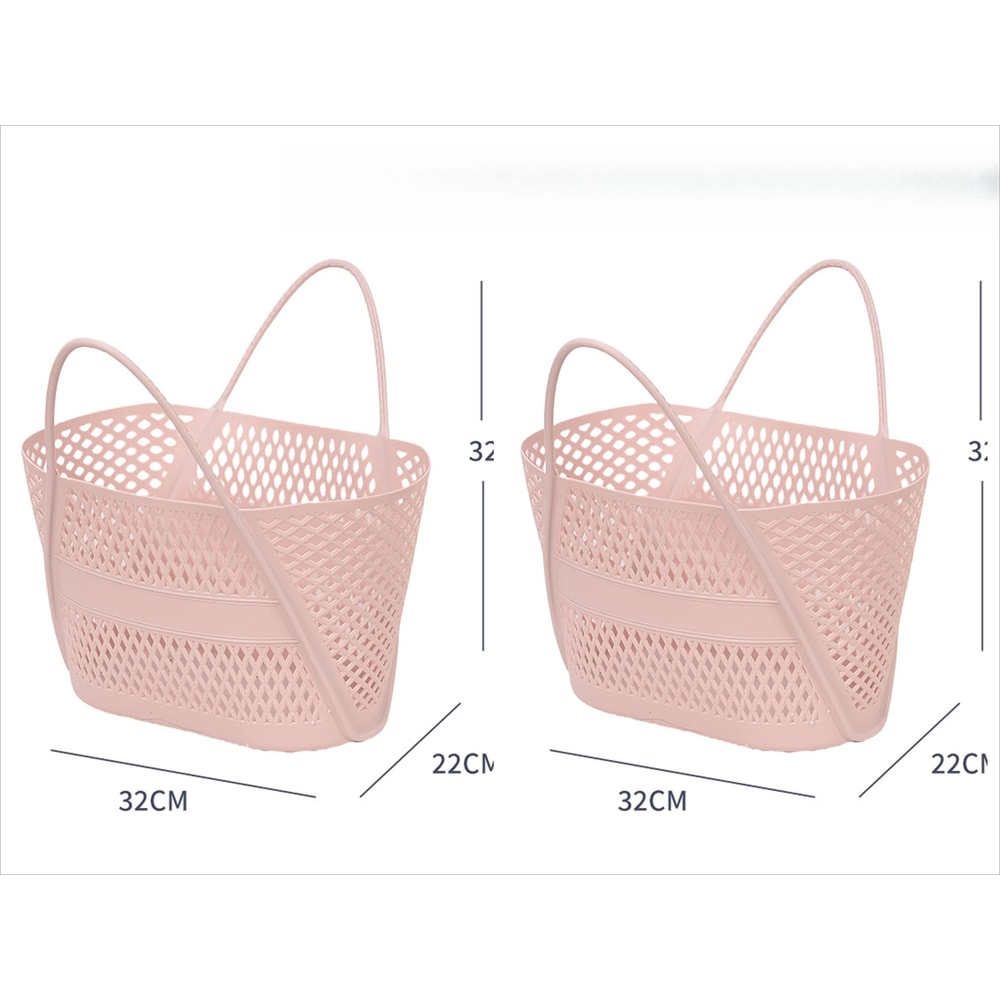 Swimming Bathing Handle Basket Student Bathing Basket Bathroom Storage Basket 11