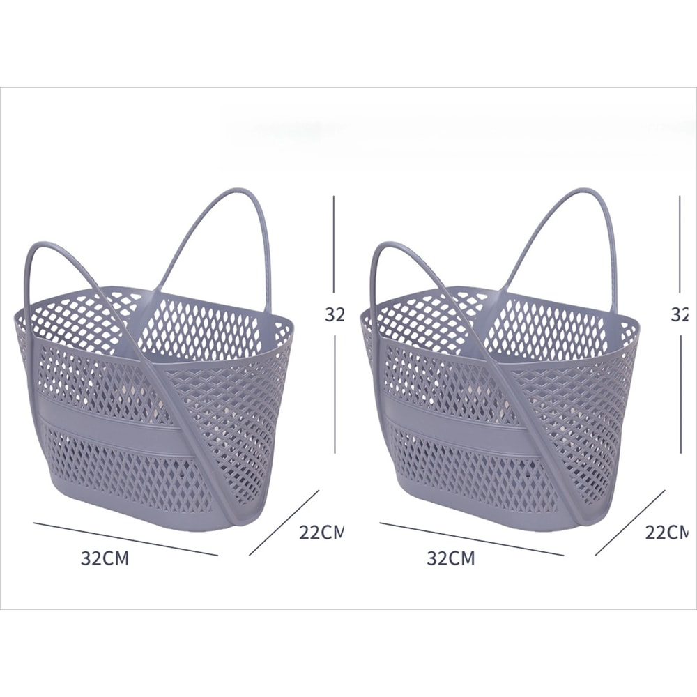 Swimming Bathing Handle Basket Student Bathing Basket Bathroom Storage Basket 12
