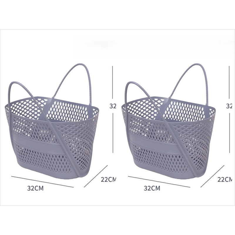Swimming Bathing Handle Basket Student Bathing Basket Bathroom Storage Basket 12